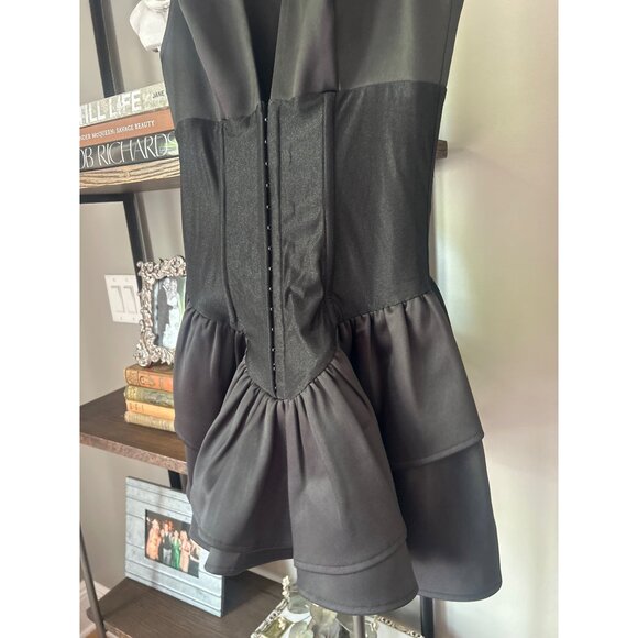 OW Collection Augusta Corset Mini Dress Black Womens Size Small - Picture 9 of 13